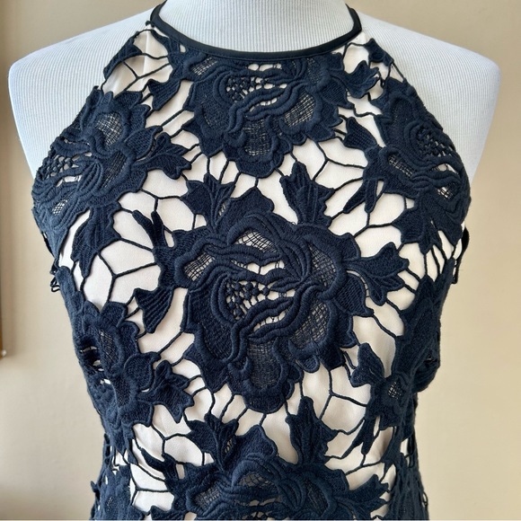 Keepsake The Label Black Lace True Love Maxi Dress Gown Size Large Sleeveless - Picture 11 of 15